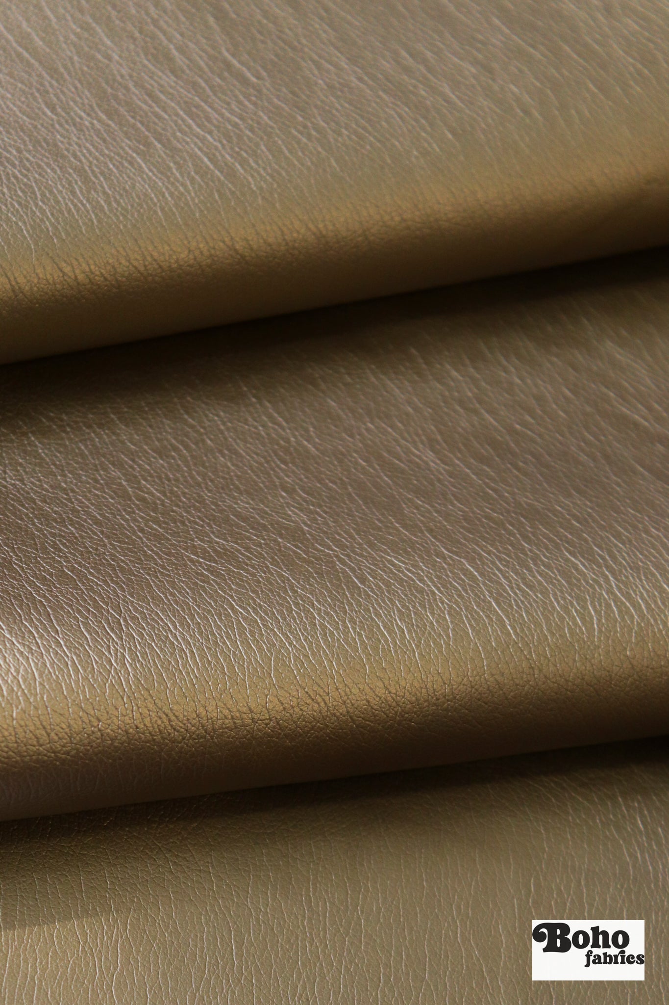 Antique Bronze, Metallic Faux Leather Upholstery Fabric - Boho Fabrics - Home Dec. & Upholstery Fabric