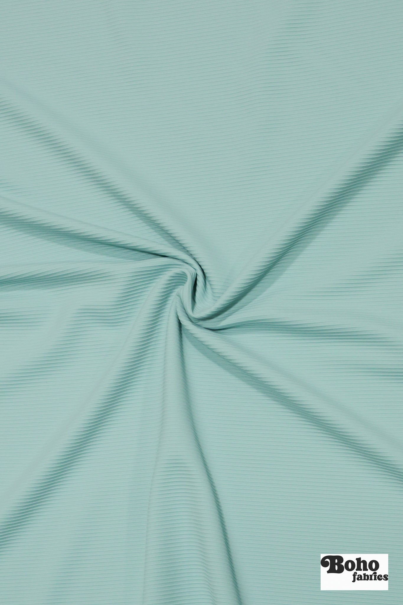 Aqua, Athletic Rib Knit Fabric - Boho Fabrics - Athletic Knit Fabric