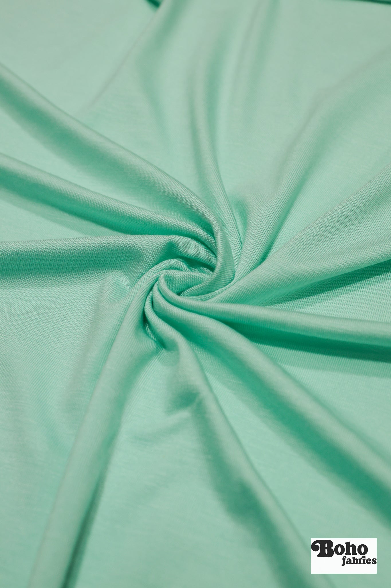 Aqua Rayon Spandex Knit Fabric - Boho Fabrics - Rayon Jersey Solid, Knit Fabric