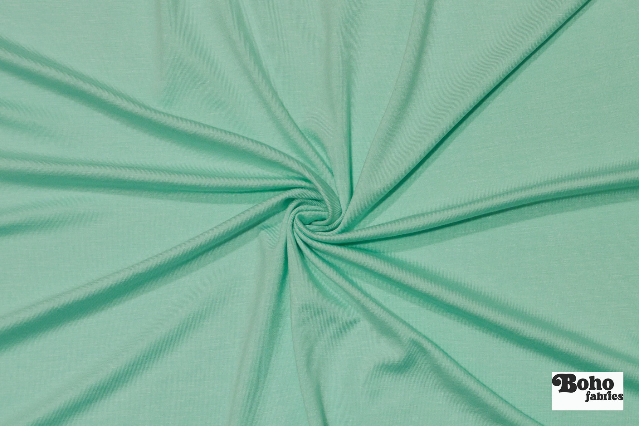 Aqua Rayon Spandex Knit Fabric - Boho Fabrics - Rayon Jersey Solid, Knit Fabric