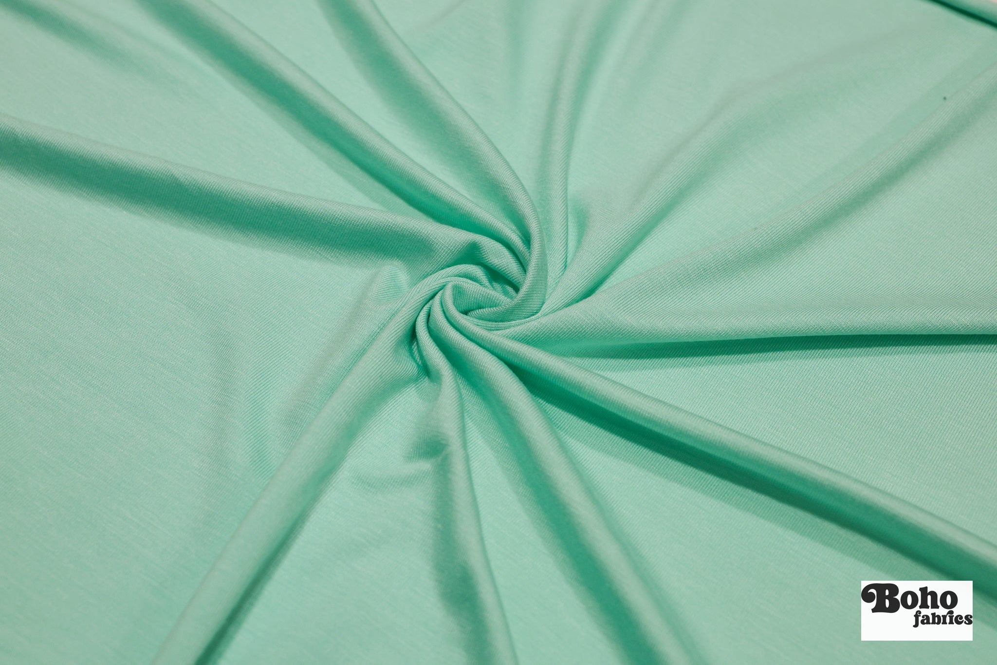 Aqua Rayon Spandex Knit Fabric - Boho Fabrics - Rayon Jersey Solid, Knit Fabric