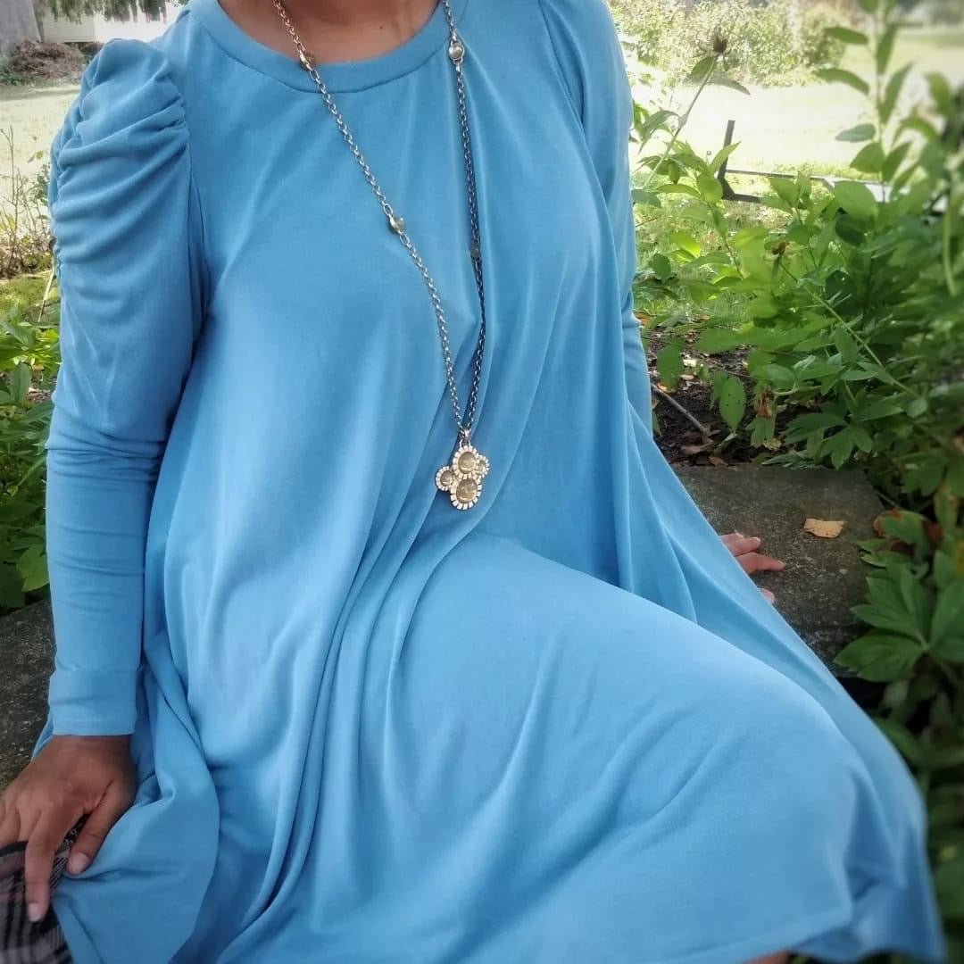 Aquamarine Blue, Solid Cupro Knit - Boho Fabrics