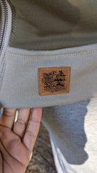 Army Olive, Power Stretch Pro Fleece - Backed Performance Fabric. 2nds - Boho Fabrics - Performance Fabrics