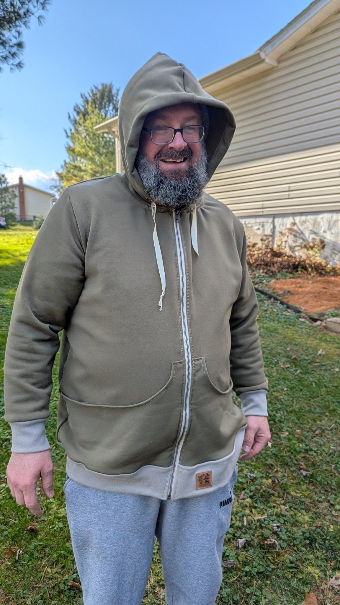 Army Olive, Power Stretch Pro Fleece - Backed Performance Fabric. 2nds - Boho Fabrics - Performance Fabrics