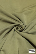 Army Olive, Power Stretch Pro Fleece-Backed Performance Fabric. 2nds - Boho Fabrics - Performance Fabrics