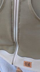 Army Olive, Power Stretch Pro Fleece - Backed Performance Fabric. 2nds - Boho Fabrics - Performance Fabrics