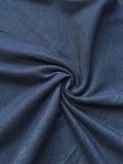 Ath-leisure, 4 Way-stretch Cotton Denim In Indigo Blue. - Boho Fabrics
