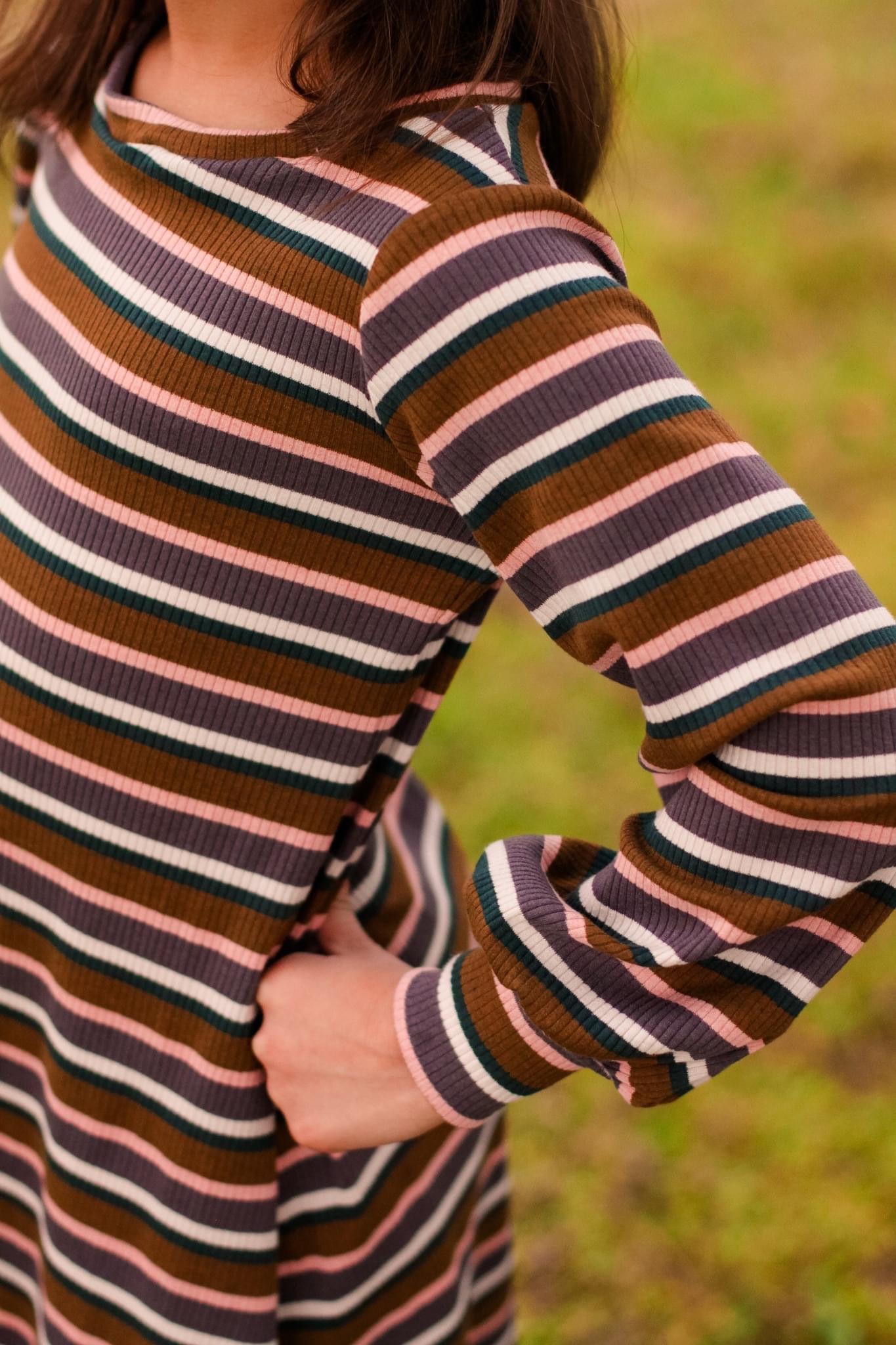 Aubrey Stripes, Rib Knit - Boho Fabrics