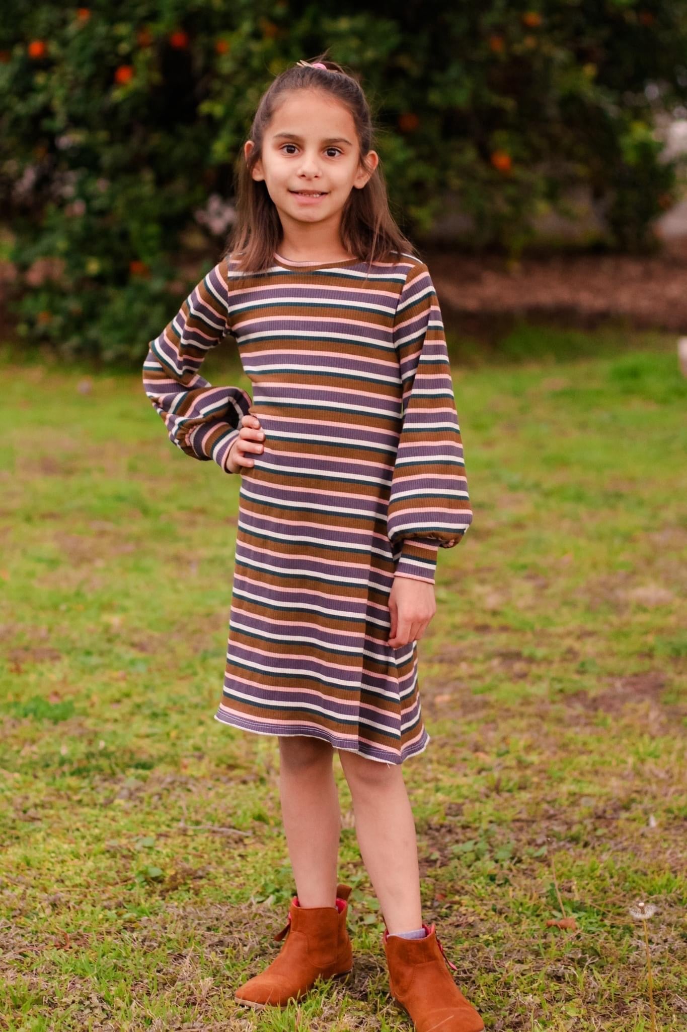 Aubrey Stripes, Rib Knit - Boho Fabrics