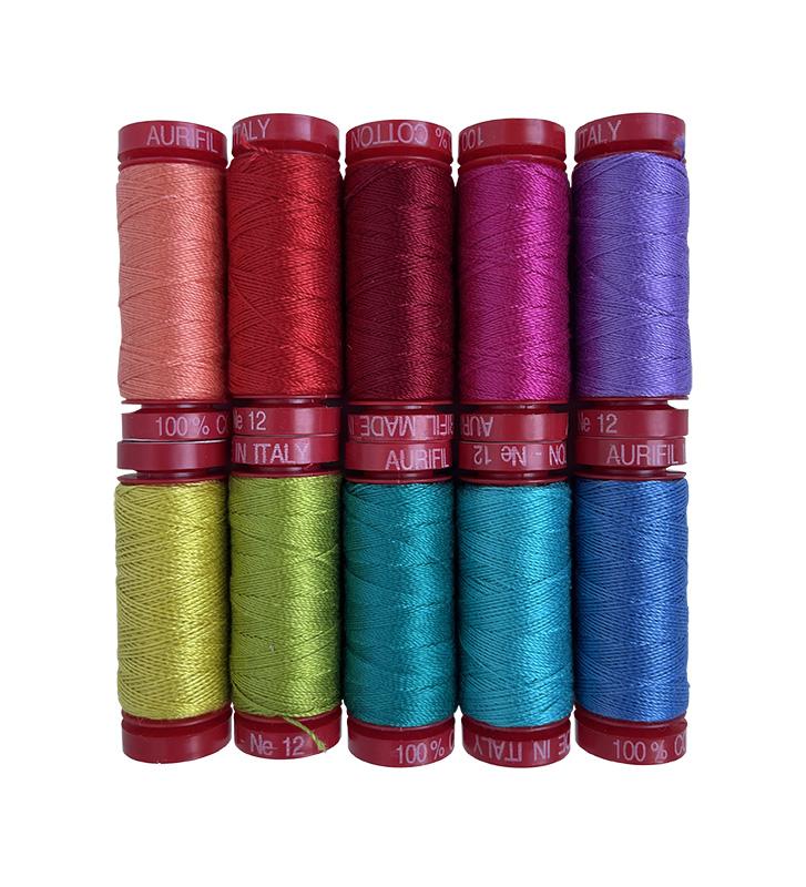 Aurifil Foundations Thread Set. 10 Spools - Boho Fabrics - Thread