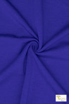 Bamboo French Terry, in Bright Royal Blue. Knit Fabric - Boho Fabrics - French Terry Solid Knit