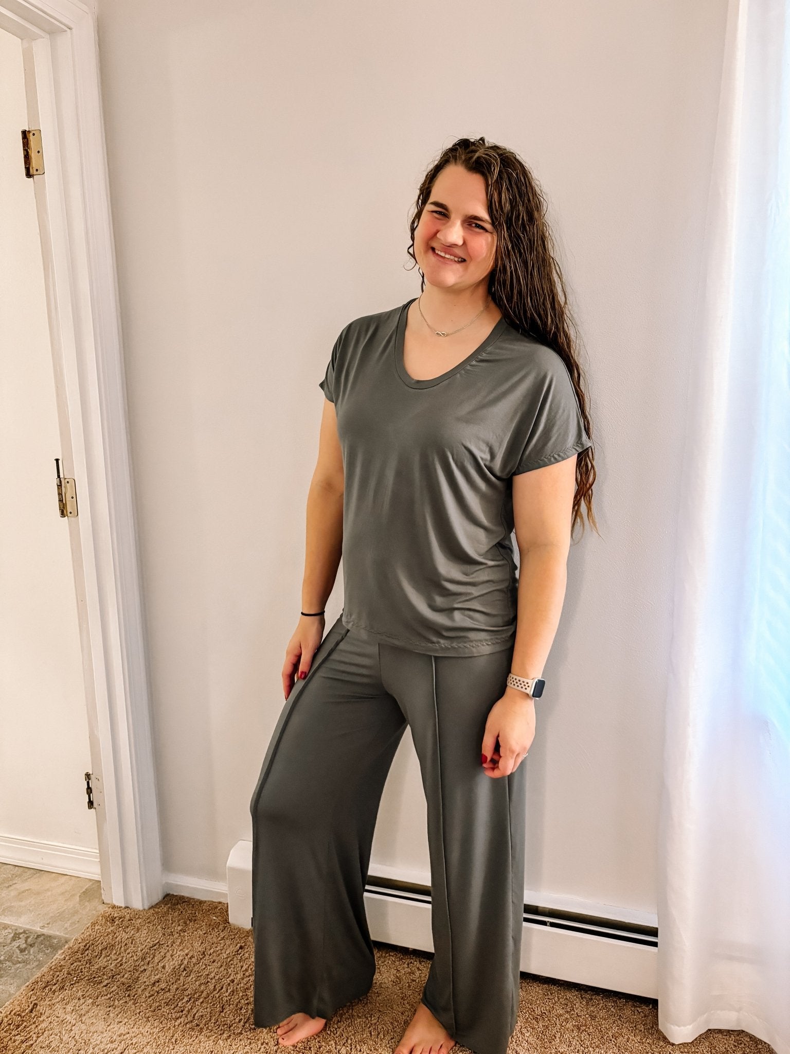 Bamboo Jersey: Sage Green. Knit Fabric - Boho Fabrics - Bamboo Jersey, Knit Fabric