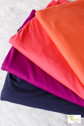 08/01/2023 Fabric Happy Hour! Cali Sunset, Rayon Spandex Solid Knit Bundle. READY TO SHIP!