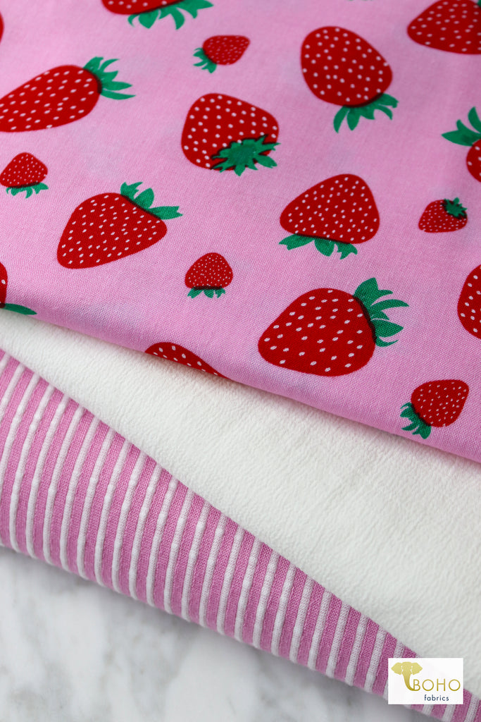 07/28/2023 Fabric Happy Hour! Strawberry Summer, Combo Bundle. READY TO SHIP!