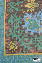 Baroque - Inspired Damask Silk Fabric Pre - Cuts - Boho Fabrics - Woven Fabric