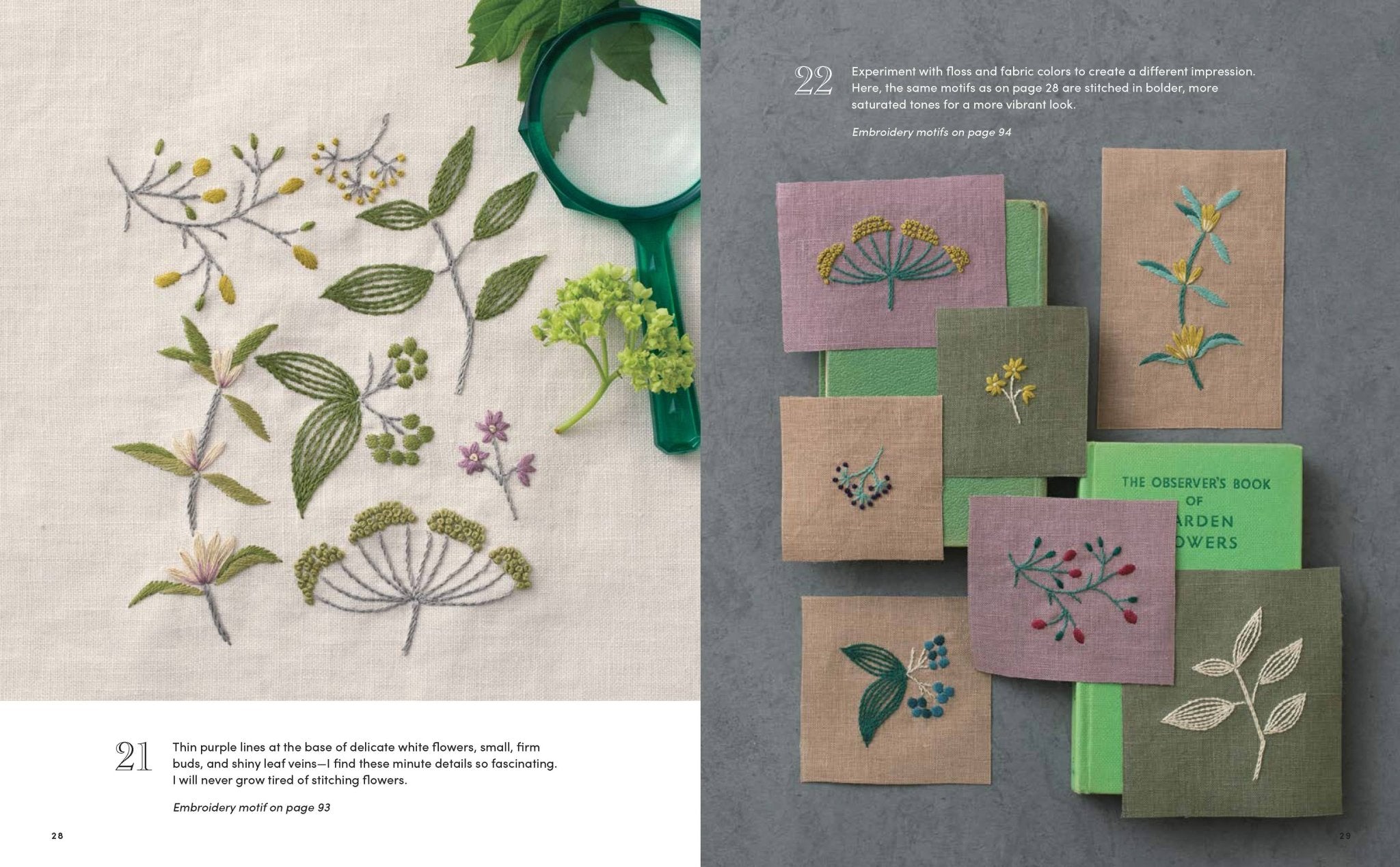 Beautiful Botanical Embroidery, Sewing Book - Boho Fabrics - Books