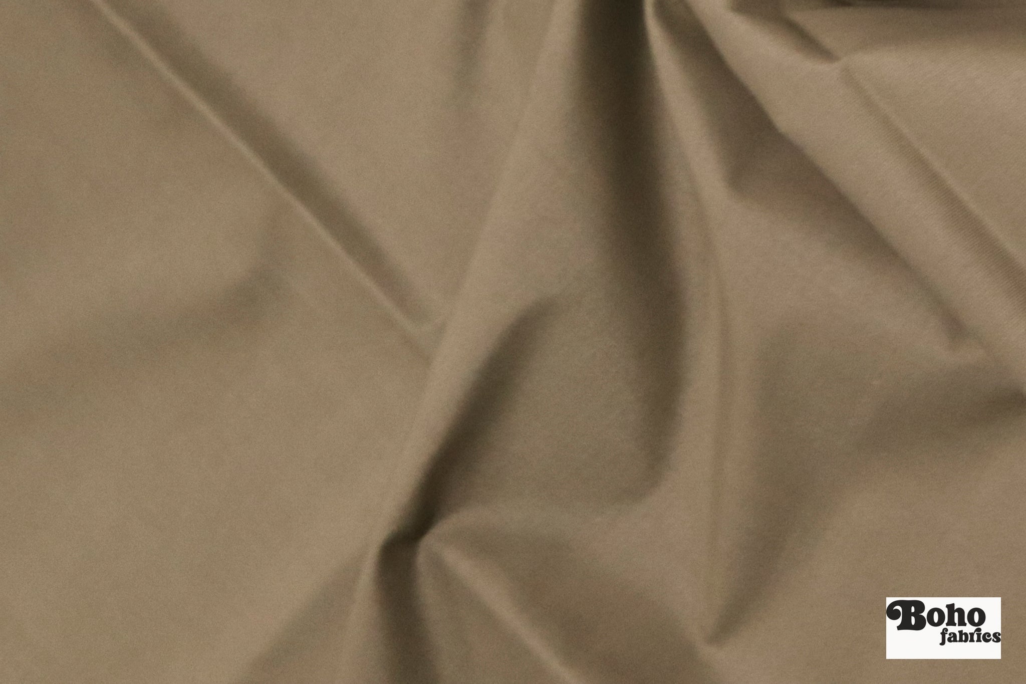Beige Brown Lightweight Cordura Nylon Fabric — Water - Resistant Designer Deadstock - Boho Fabrics - Performance Fabric, Woven