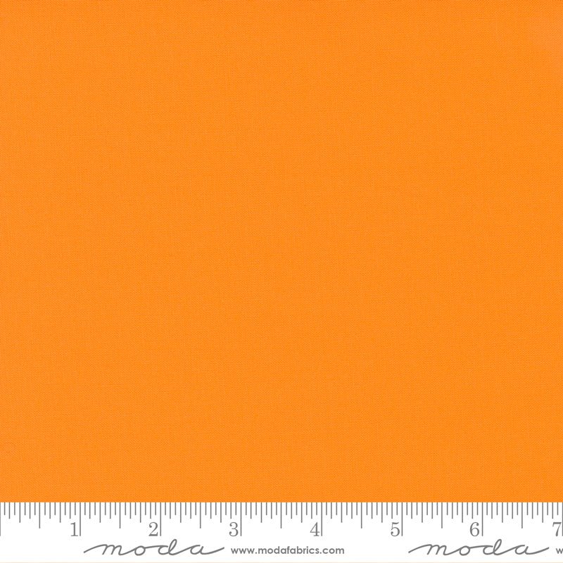 Bella Solids Amelia Orange 9900 161 100% Cotton by Moda - Boho Fabrics - Quilting Cotton, Woven