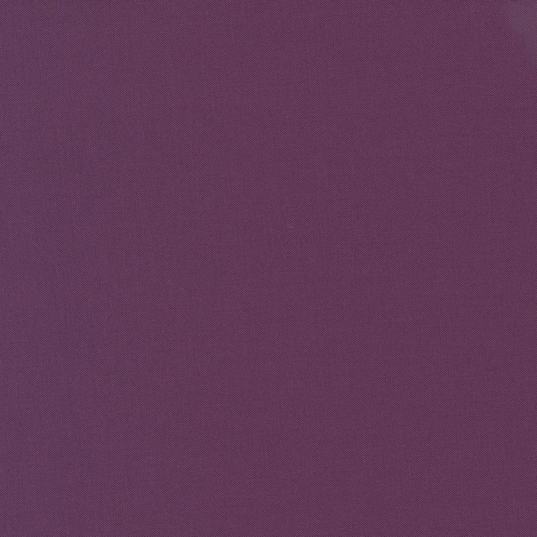 Bella Solids Eggplant 9900 205 100% Cotton by Moda - Boho Fabrics - Quilting Cotton, Woven