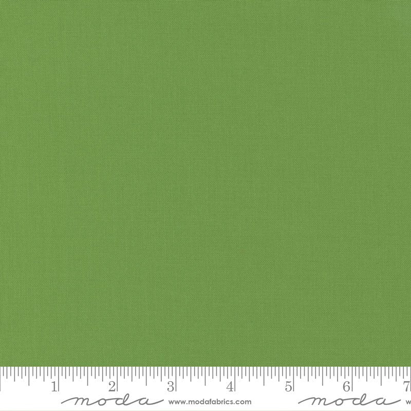 Bella Solids Fresh Grass 9900 228 100% Cotton by Moda - Boho Fabrics - Quilting Cotton, Woven