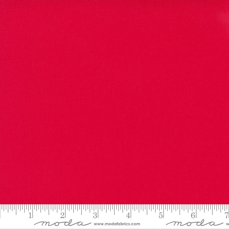 Bella Solids Ruby 9900 382 100% Cotton by Moda - Boho Fabrics - Quilting Cotton, Woven