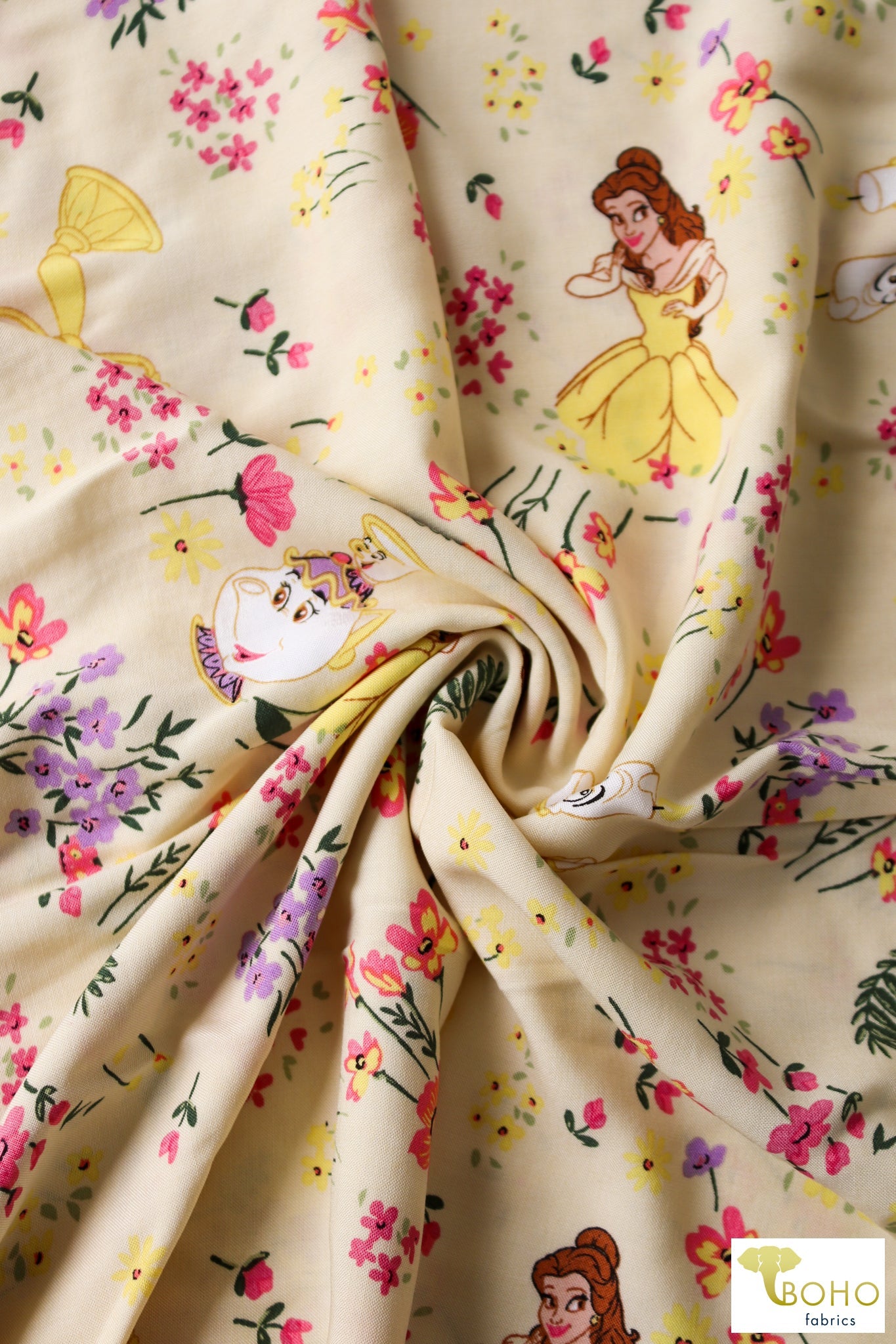 Belle Gardens, Rayon Challis Woven. WVP-266 - Boho Fabrics