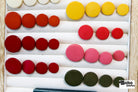 Berry, Mod Gambit, Shank Button. Available in 15mm, 18mm, 20mm, 25mm - Boho Fabrics - Buttons & Snaps