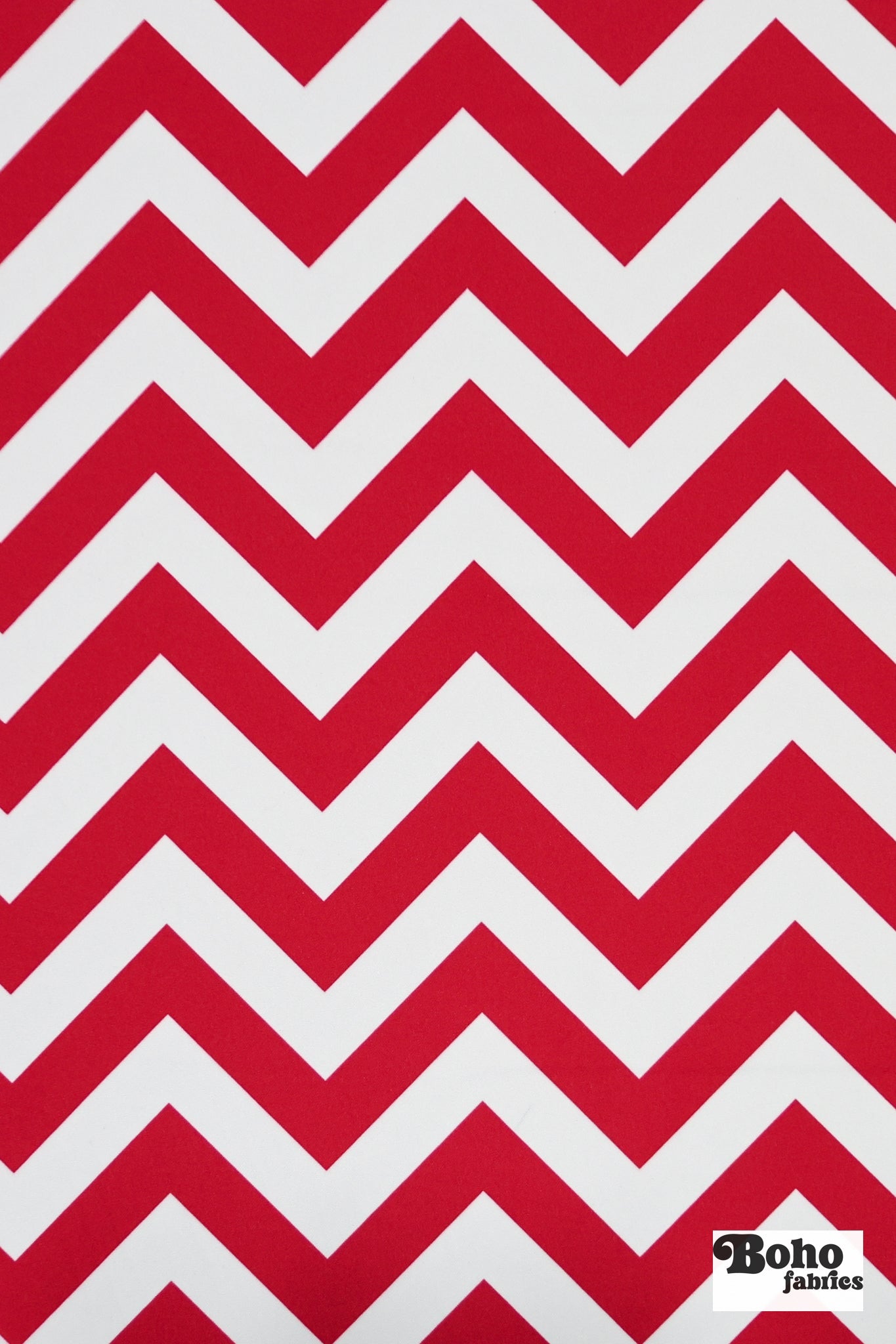 Berry & White, 1" Wide Chevron Canvas Woven Fabric - Boho Fabrics - Canvas Fabric