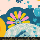 Best Day Ever Daydream in Teal by Melody Miller for Ruby Star Society - 100% Cotton Fabric - RS0103 14 - Boho Fabrics - Quilting Cotton, Woven