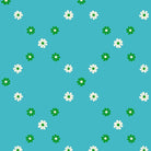 Best Day Ever Diamond Flowers in Dark Turquoise by Melody Miller for Ruby Star Society - 100% Cotton Fabric - RS0107 16 - Boho Fabrics - Quilting Cotton, Woven