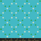Best Day Ever Diamond Flowers in Dark Turquoise by Melody Miller for Ruby Star Society - 100% Cotton Fabric - RS0107 16 - Boho Fabrics - Quilting Cotton, Woven
