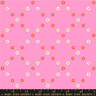 Best Day Ever Diamond Flowers in Flamingo by Melody Miller for Ruby Star Society - 100% Cotton Fabric - RS0107 14 - Boho Fabrics - Quilting Cotton, Woven