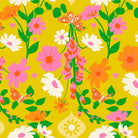 Best Day Ever Foxgloves in Golden Hour by Melody Miller for Ruby Star Society - 100% Cotton Fabric - RS0106 11 - Boho Fabrics - Quilting Cotton, Woven