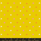 Best Day Ever Hearts in Golden Hour by Melody Miller for Ruby Star Society - 100% Cotton Fabric - RS0091 17 - Boho Fabrics - Quilting Cotton, Woven