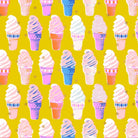 Best Day Ever Ice Cream Metallic in Golden by Melody Miller for Ruby Star Society - Metallic Cotton Fabric - RS0105 13M - Boho Fabrics - Quilting Cotton, Woven