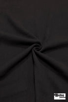 Black, Cotton Crepe Gauze 52", Woven Fabric - Boho Fabrics - Gauze, Woven