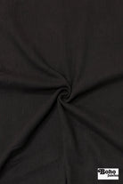 Black, Cotton Crepe Gauze 52", Woven Fabric - Boho Fabrics - Gauze, Woven