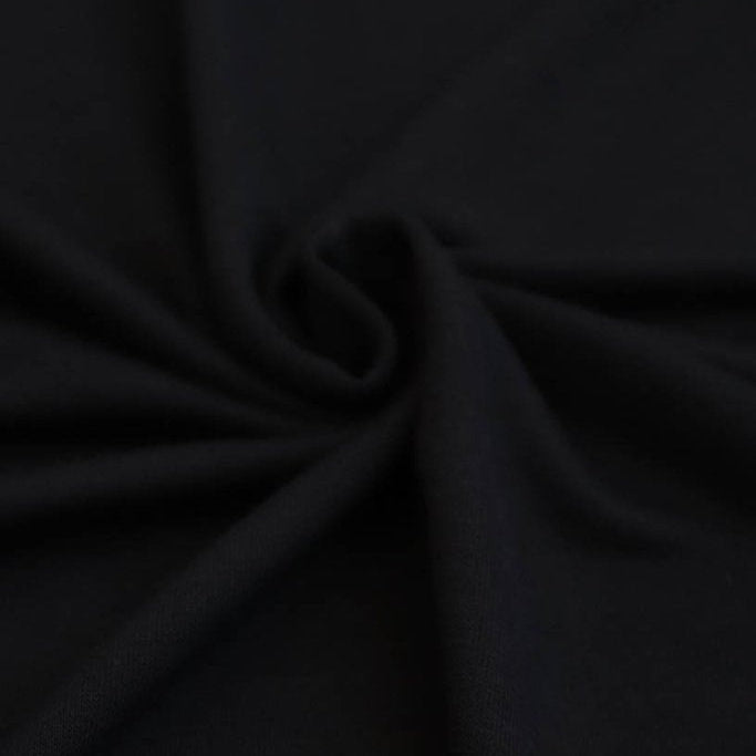 Black. Cotton French Terry. CLFT-938-BLK - Boho Fabrics