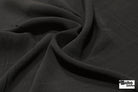 Black, Crepe Woven Fabric - Boho Fabrics - Crepe, Woven