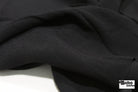 Black, Crepe Woven Fabric - Boho Fabrics - Crepe, Woven