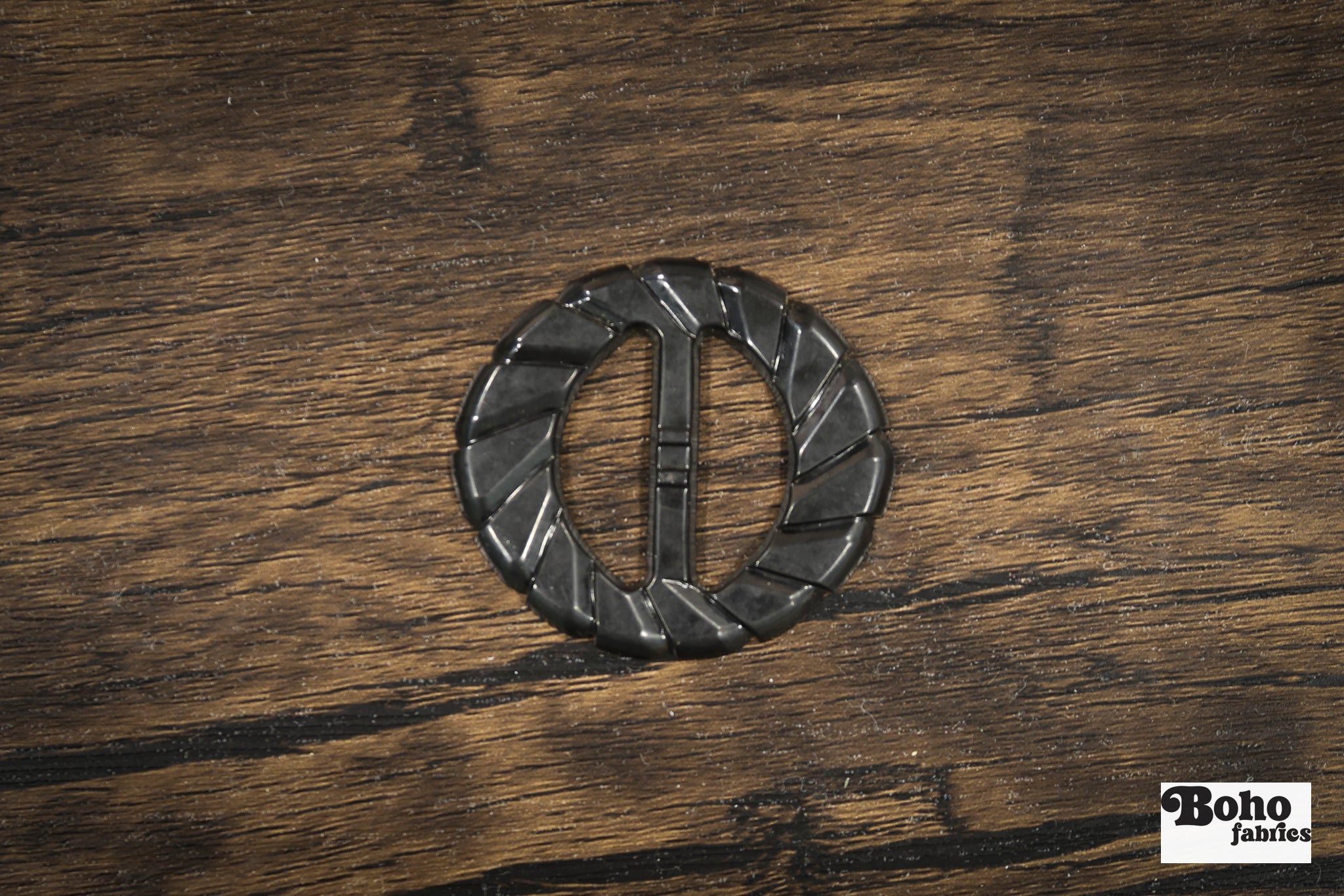Black Dahlia – 1930s Art Deco Casein Belt & Scarf Slide Buckle - Boho Fabrics - Buckles & Slides