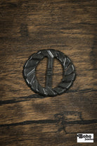 Black Dahlia – 1930s Art Deco Casein Belt & Scarf Slide Buckle - Boho Fabrics - Buckles & Slides