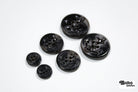 Black Distressed Anchor 4-Hole Shank Plastic Buttons. 24L (15mm / 5/8"), 40L (25mm / 1"), 50L (32mm / 1 1/4") - Boho Fabrics - Buttons & Snaps