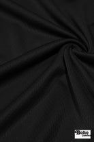 Black, Flat Back Dimple, Athletic Mesh Fabric - Boho Fabrics - Athletic Knit Fabric