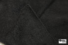 Black, Fleece Fabric - Boho Fabrics - Wool Coating, Woven