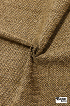 Black & Gold Tweed Velour Upholstery Woven Fabric - Boho Fabrics - Home Dec. & Upholstery Fabric