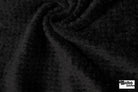 Black, High Loft Grid Fleece Fabric by Polartec, featuring Recycled Polyester - Boho Fabrics - Performance Fabrics