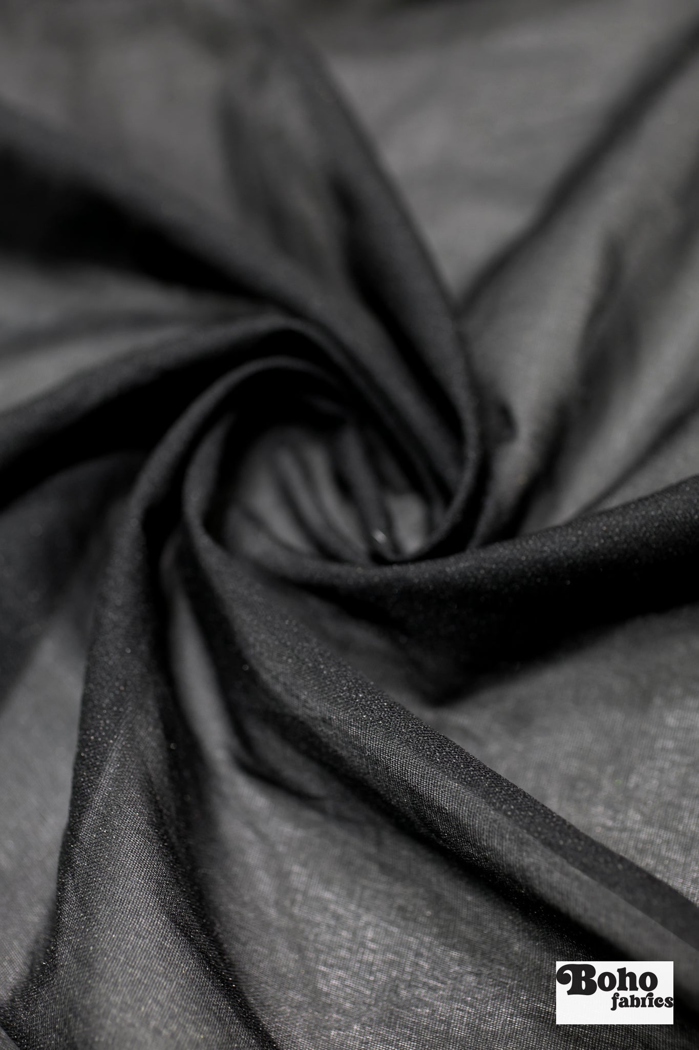 Black Lightweight Woven Fusible Interfacing, 60 inch wide, Sold by the Yard. - Boho Fabrics - Interfacing