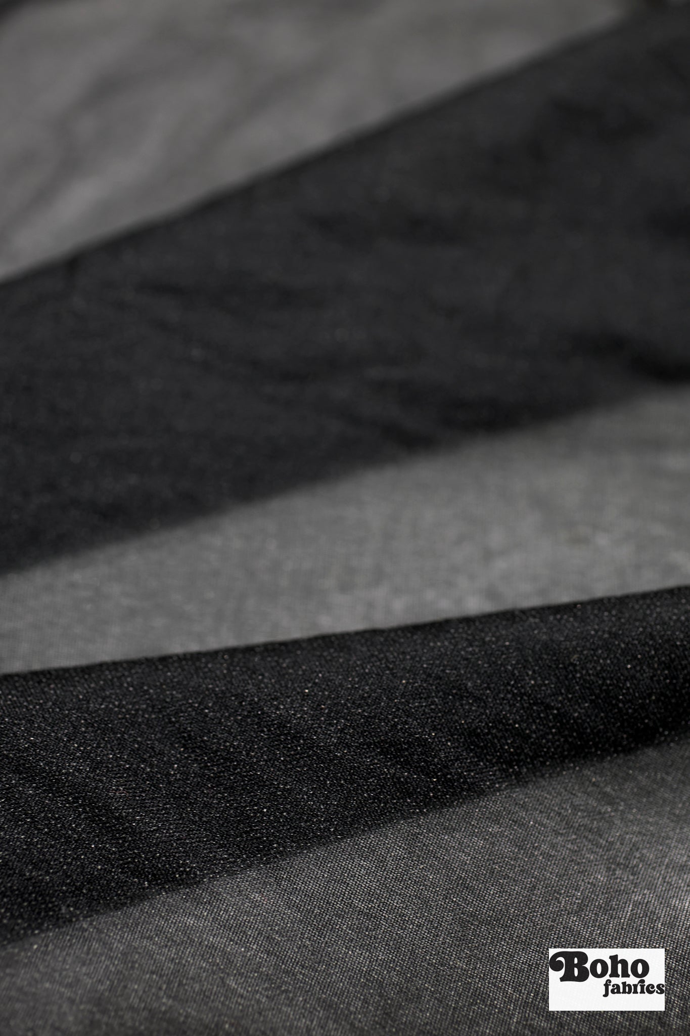 Black Lightweight Woven Fusible Interfacing, 60 inch wide, Sold by the Yard. - Boho Fabrics - Interfacing
