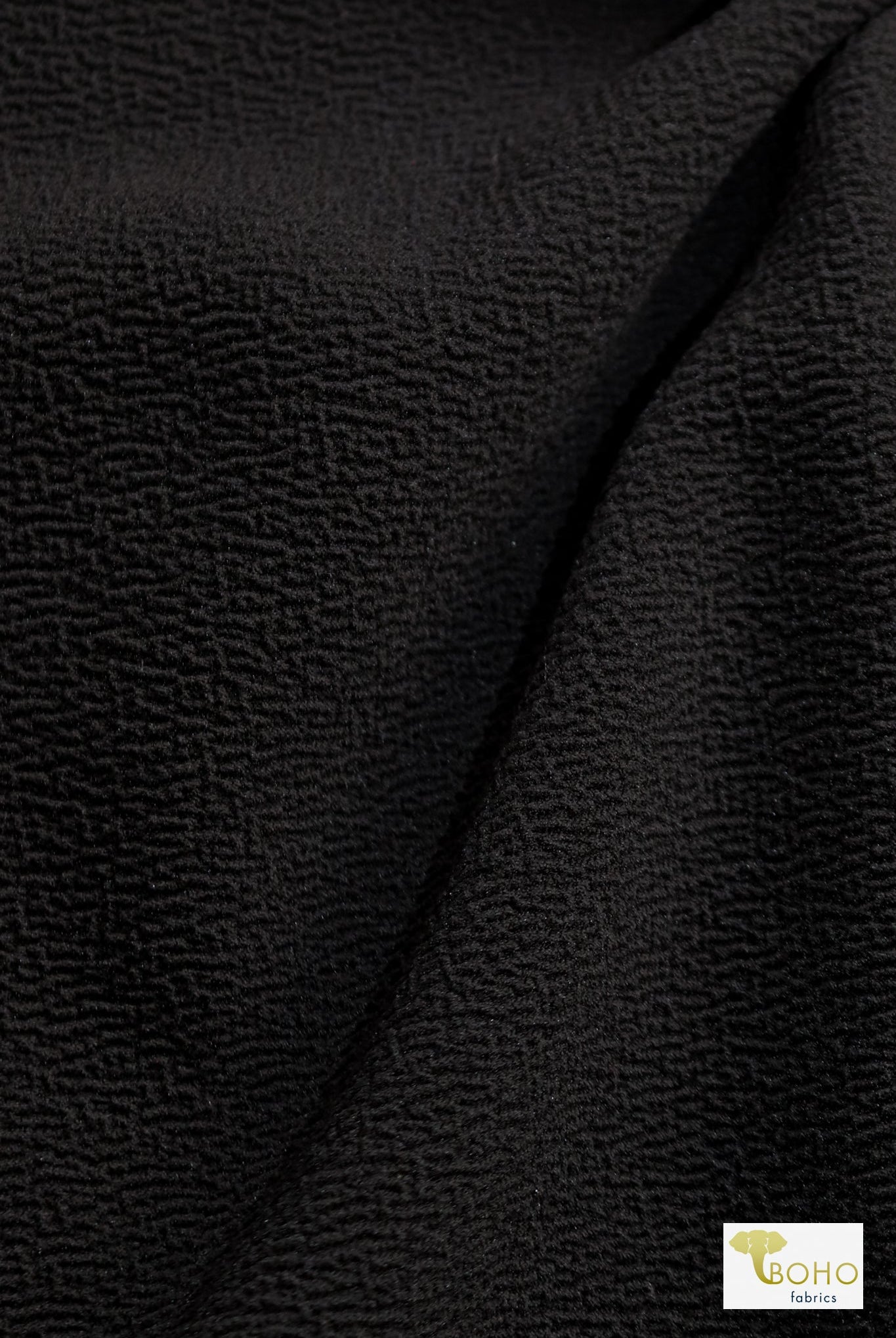 Black, Liverpool Knit Fabric - Boho Fabrics